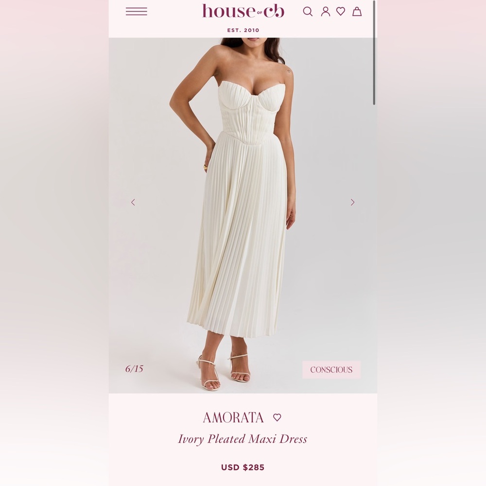 House of CB Amorata Dress in Ivory